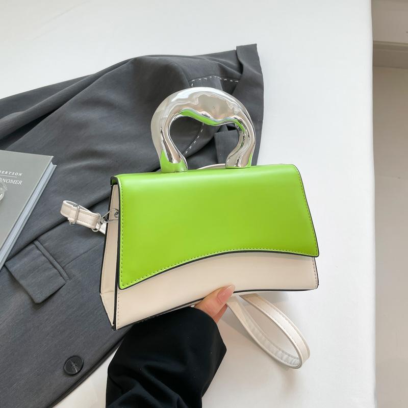 French Niche Trend Small Square Bag Solid Color Women's Bag 2025 New Simple Casual Beautiful Fashion Messenger Shoulder Bag