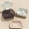 Leak Proof Storage Box For Clear Aligners Dentures Aligner Hoder with Mesh Drainage Basket Travel Essential Organiser