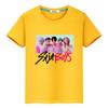 t shirt for kids boy 10year Kawaii Saja Boys Print 100%Cotton Tees anime Short kpop demon hunters Cute Tops girls clothes y2k