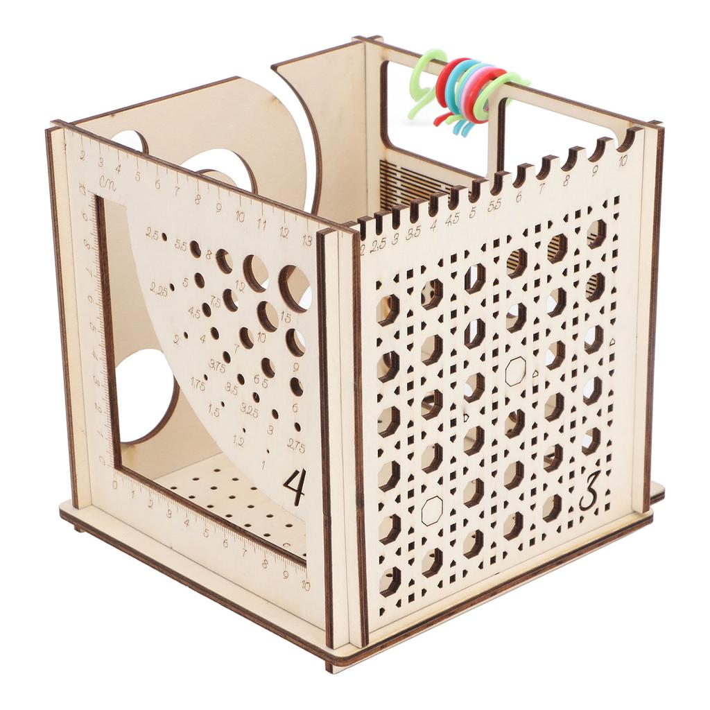 Wooden Yarn Bowl Multifunctional Unique Knitting Crochet Yarn Ball Bowl for Textile Crafts