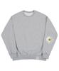 GRAVER [Unisex] Elbow Daisy Flower Sweatshirt_Gray