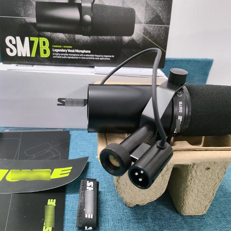 SM7B Dynamisches Mikrofon für Live-Streaming, Studioaufnahmen, Moderation und Sprechen mit hohem Signal-Rausch-Verhältnis.
