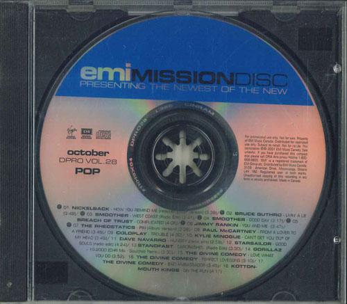 CD РАЗЛИЧНЫЕ Emi Mission Disc Октябрь Dpro Vol. DPROVOL28 EMI MUSIC CANAD 2001 Канада Поп Б/у