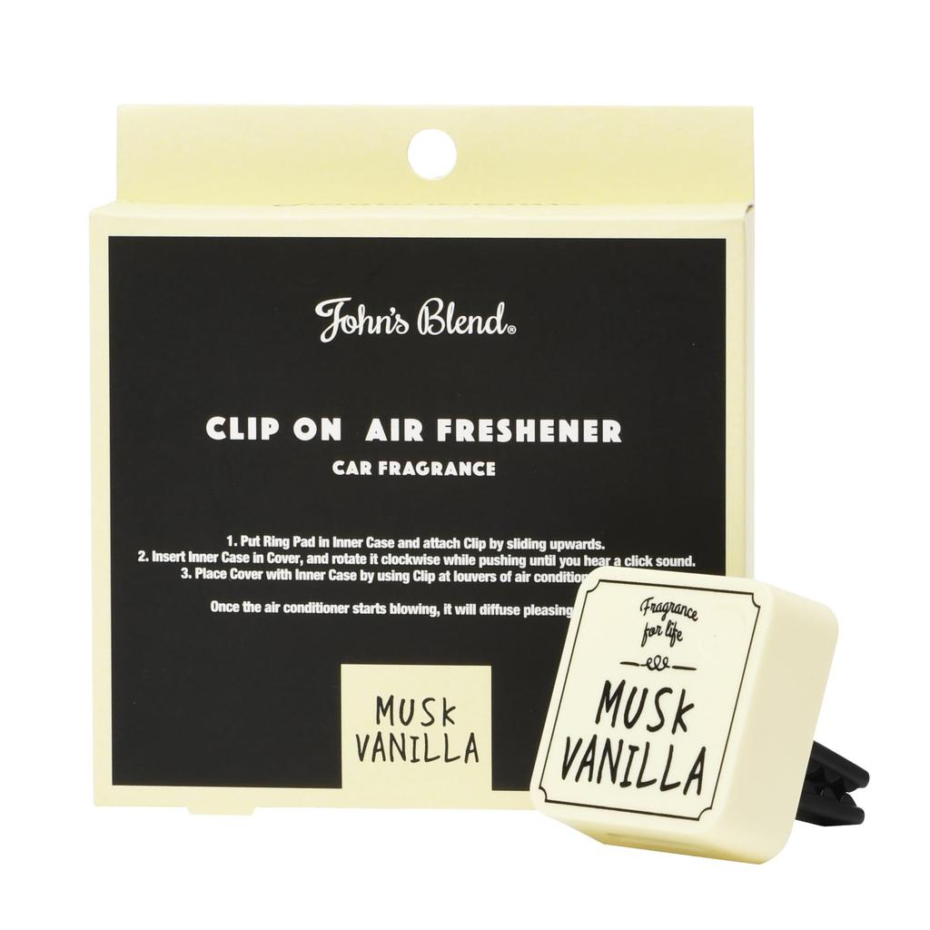 Johns Blend Car , Musk, Vanilla Clip, Air Conditioner, Vent, Body, Car , Calf , Birthday Gift