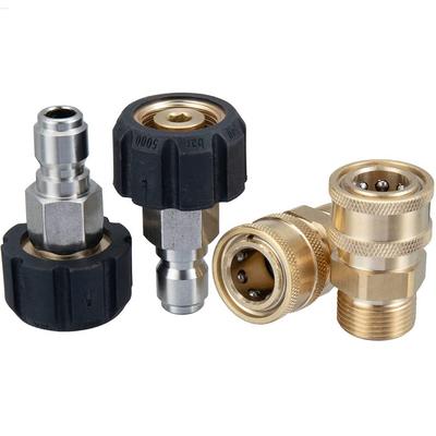 Adaptadores de Conexión Rápida M22 14 mm a 3/8'' Cabezal de Conversión para Pistola de Agua de Alta Presión