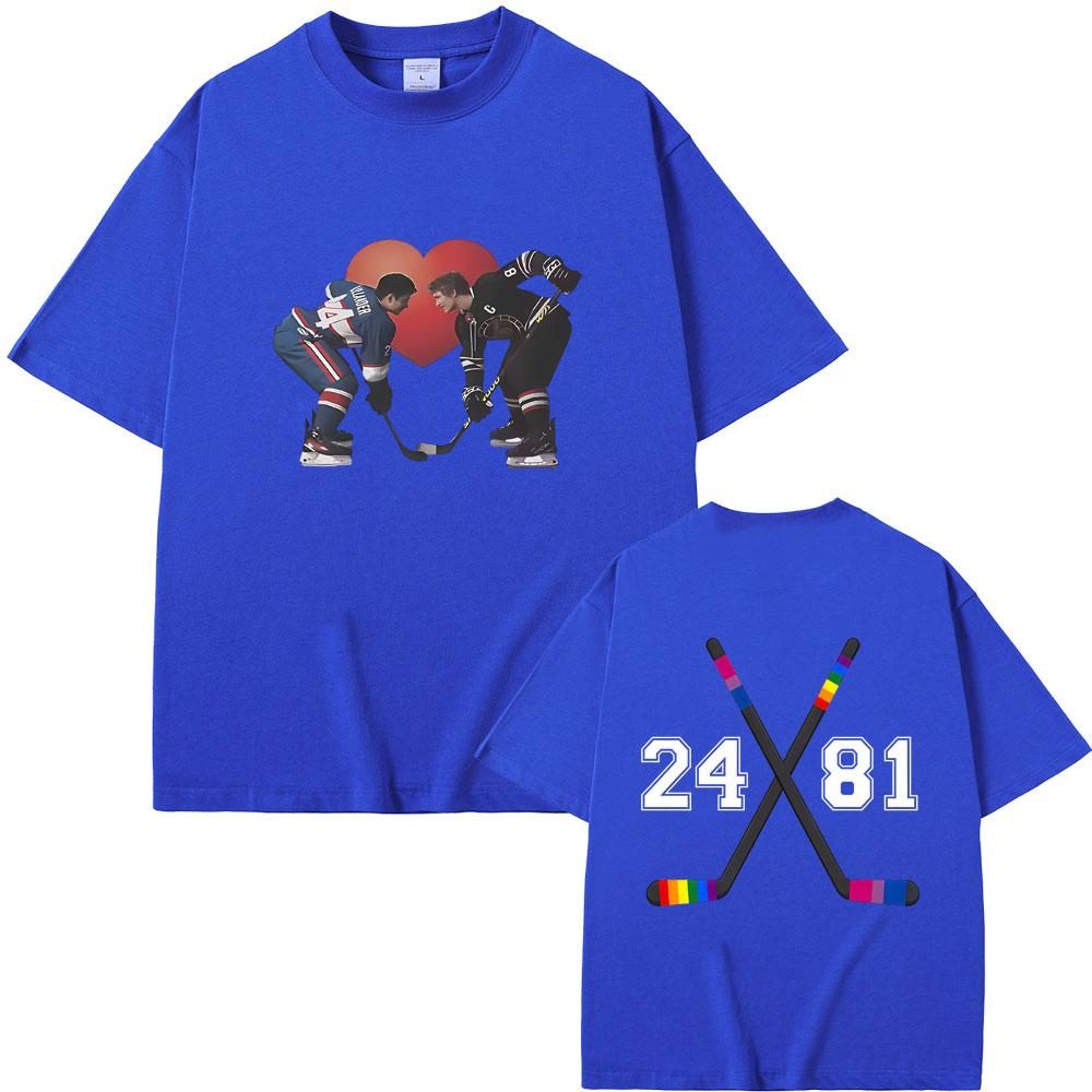 Heated Rivalry Shane Hollander Ilya Rozanov Hollanov 2481 Tshirt Men Women Clothing Oversized Tshirt Male Vintage Casual Tees