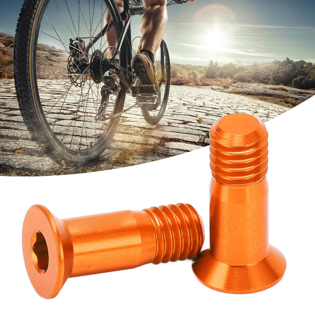 2 Pcs Screw Aluminum Alloy Rear Derailleur Sprocket Fixing Screw Modification Accessories