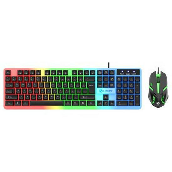 Set tastatură și mouse pentru jocuri cu iluminare din spate Limei GTX300 cu senzație mecanică