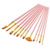 12pcs Paint Brushes Set Kit Multiple Mediums Brushes with Nylon Hair for Artist Acrylic Aquarelle