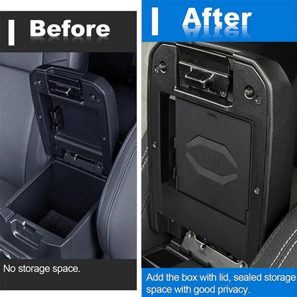 Armrest Center Hidden Storage Box For Toyota Tacoma 2016-2023
