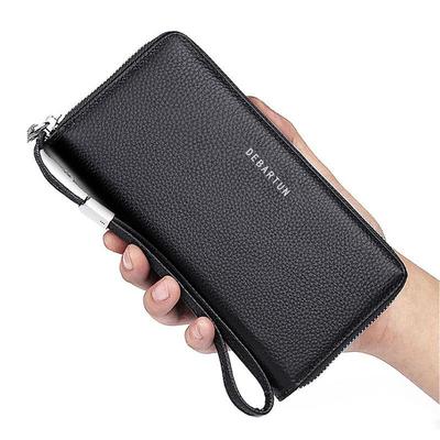 Men's Leather Business Clutch Wallet