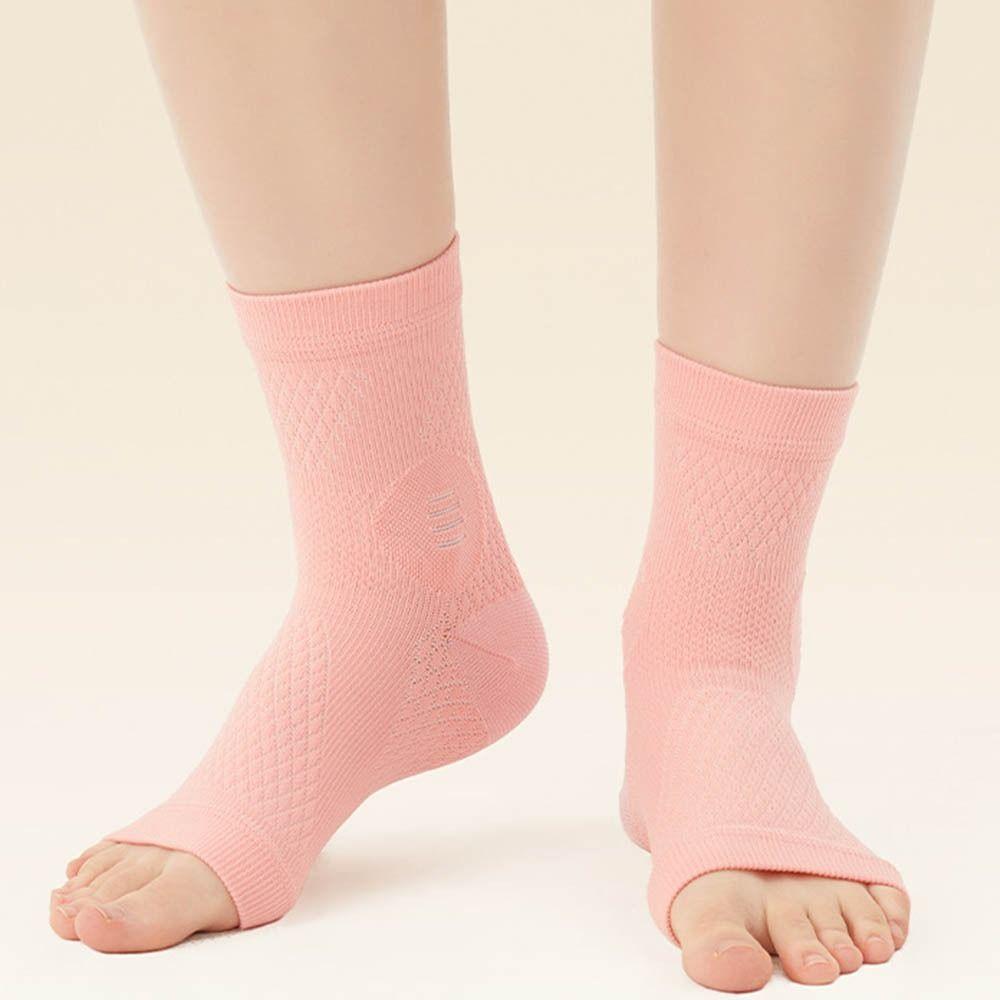 1Pair Anti Sprain Sports Ankle Brace Reduce Vibration Joint Protection Compression Socks Sweat Absorption Elastic