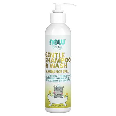 Baby, Mild Shampoo & Wash, Fragrance Free, 237Ml(8Fl Oz)