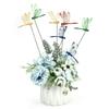 10 Stück 3D Libelle Blume Libelle Gartenarrangement Hof Pflanzgefäß Schmetterling Libelle Terrasse Gartendekoration Außendekor