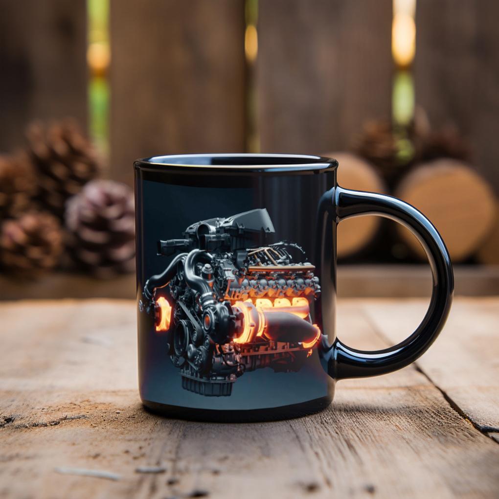 New Funny Engineer Mug Espresso Cups Engine Mugs Latte Mugs Cool Coffee Mugs Mechanical Engine Ceramic Mug Desk Decor Funny Cup