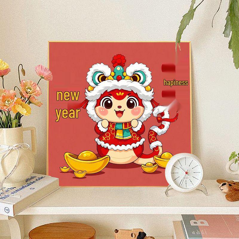 2025 Year of the Snake DIY Hand-Painted Acrylic Decompression Painting Kit