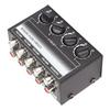 Separate Volume Knobs Stereo Mini Mixer Support 4 in 1 Out Stereo Splitte  Recording Studio