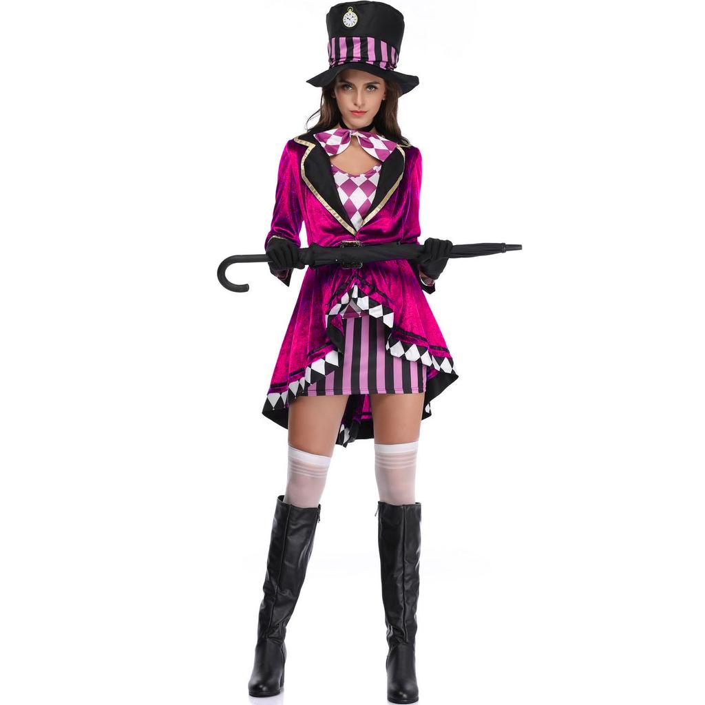 Alice Magician costume, Halloween costume, cosplay circus magician cosplay