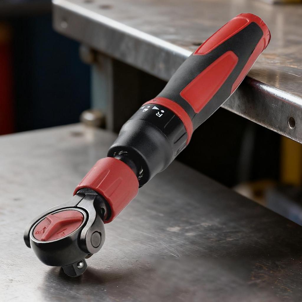 Cordless Ratchet 3/8-Inch Ratcheting Wrenches Ergonomic 72-Tooth Swivel Head Reversible On-Off Steel Socket For Bike Maintenance