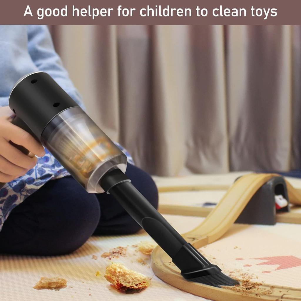 Mini Portable Vacuum Cleaner, Handheld Car Vacuum Cleaner Strong Suction Handheld Vacuum High Power, Rechargeable Vacuum Cleaner