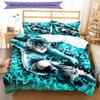 3pcs BlueLock Bedding Set Duvet Cover Closure Includes 1 Duvet Cover & 2 Pillowcases, Soft and Comfortable for All Seasons.