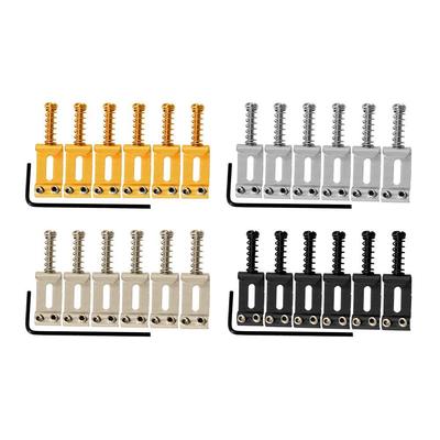 E-Gitarren-Tremolo-Brückensystem mit Sattel und Stiftzubehör