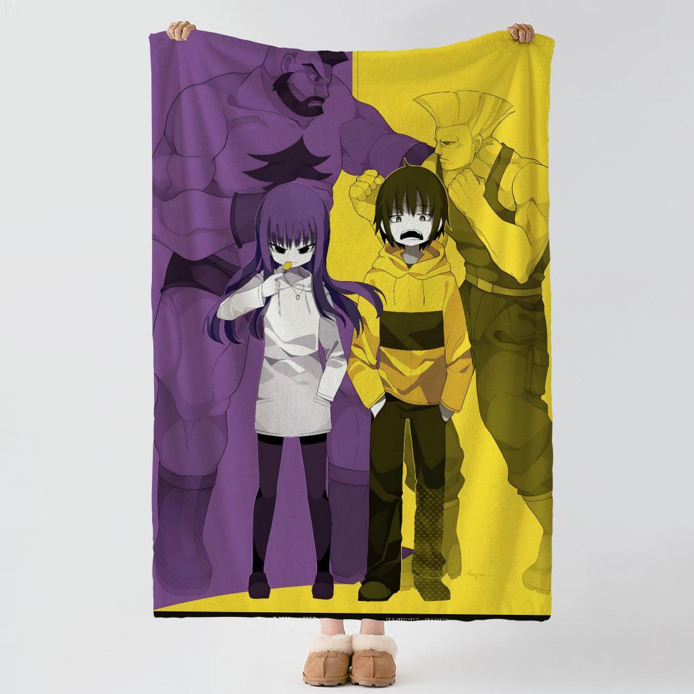 Anime HHi Score Girl Throw Soft Warm Flannel Blanket Multiuse Throw for Bed Sofa Office Air Conditioning Nap Blanket