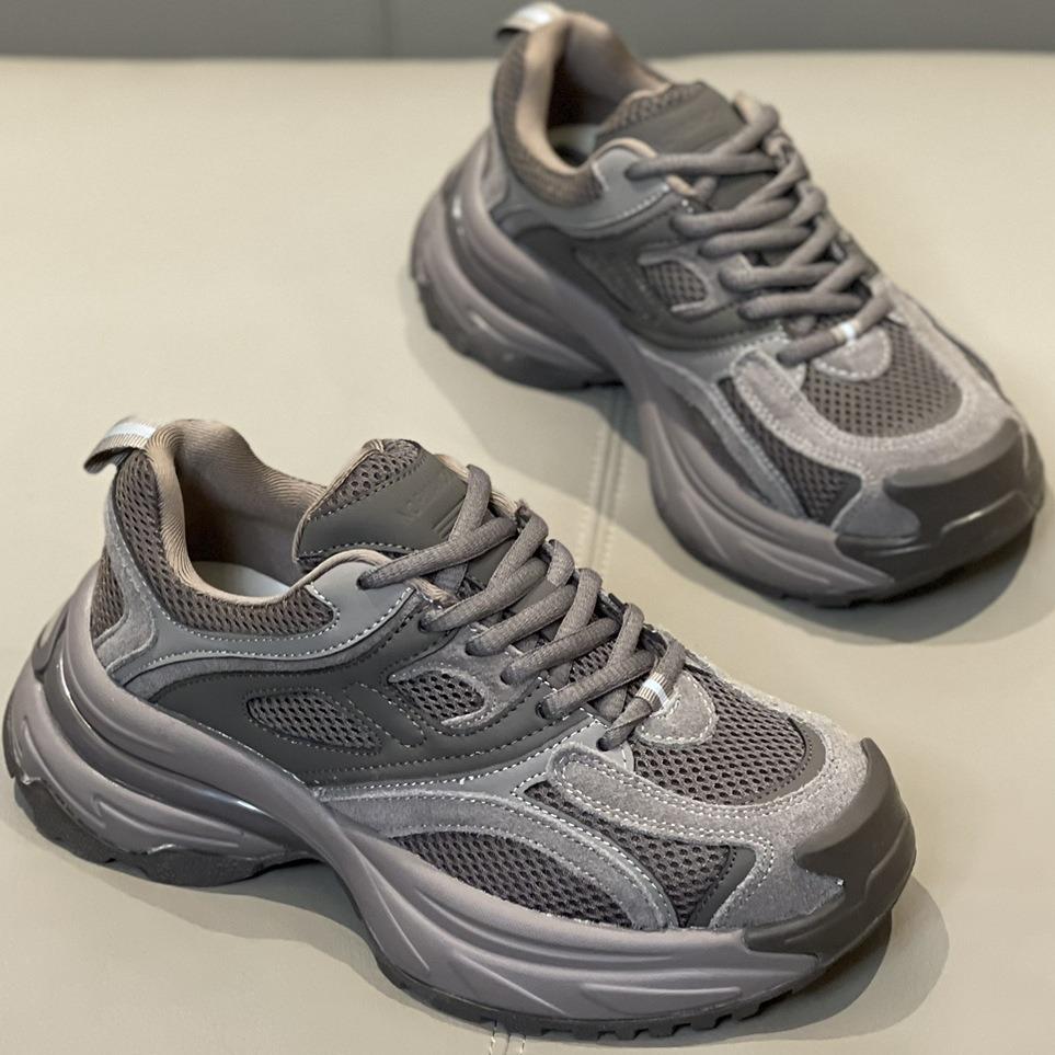 Little monster platform dad shoes women's explosion 2025 spring new retro women's versatile and lightweight casual sports shoes