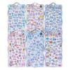 Cartoon Bowknot Animals Rainbow Gradient 3D Relief Stickers Cute Stationery Diy Scrapbooking Journal Sticker Decor Art Supplies