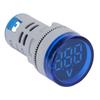 LED Voltmeter Signal Light Digital Display DC Voltage Meter Indicator Round Lamp Tester