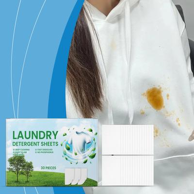 Fleck Waschtabletten Haushalt Tragbare Waschtabletten Fleckenentfernung Waschtabletten 30 Stück