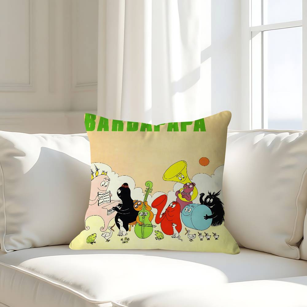

Классическая кино-наволочка Барбапапа – Съемная стирающаяся наволочка для подушки – Мягкий лен для всех сезонов 16x16Inch