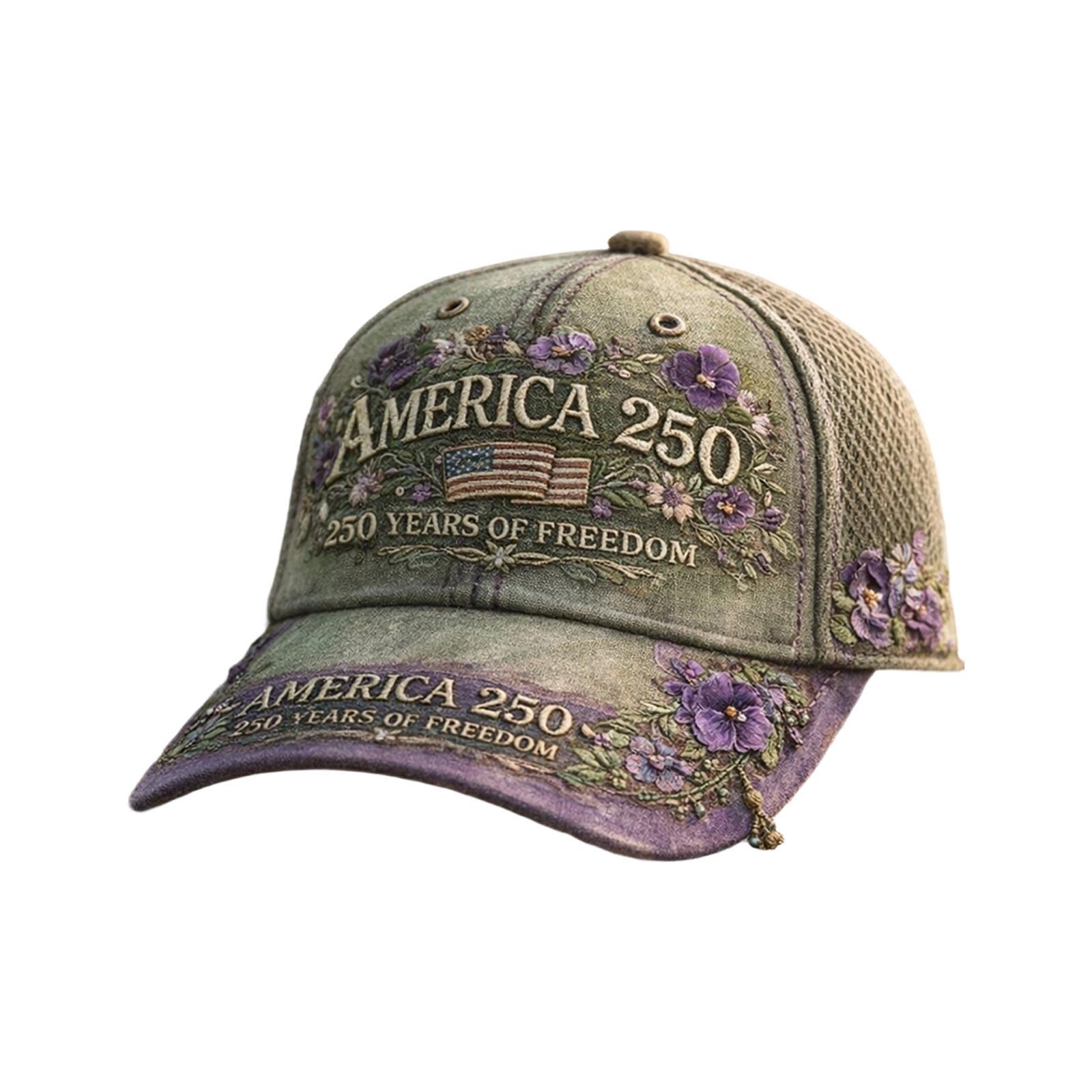 250th Anniversary Baseball Cap 3D Printed Sunshade Baseball Cap One Size