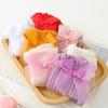 1 Paar Einfarbige Kindersocken mit Schleifen Baumwolle Babymädchen Socken Baby Kleinkind Schleife In Röhrensocken Kind Hohlstricksocke 0-2J Baby