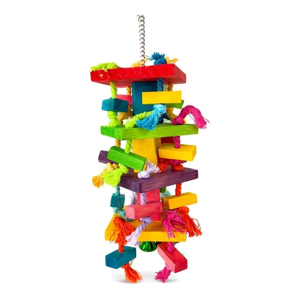 Eco-Friendly Bird Chew Toy Natural Wood Bird Parrot Toy Durable Parrot Chew Toy For Cockatoo