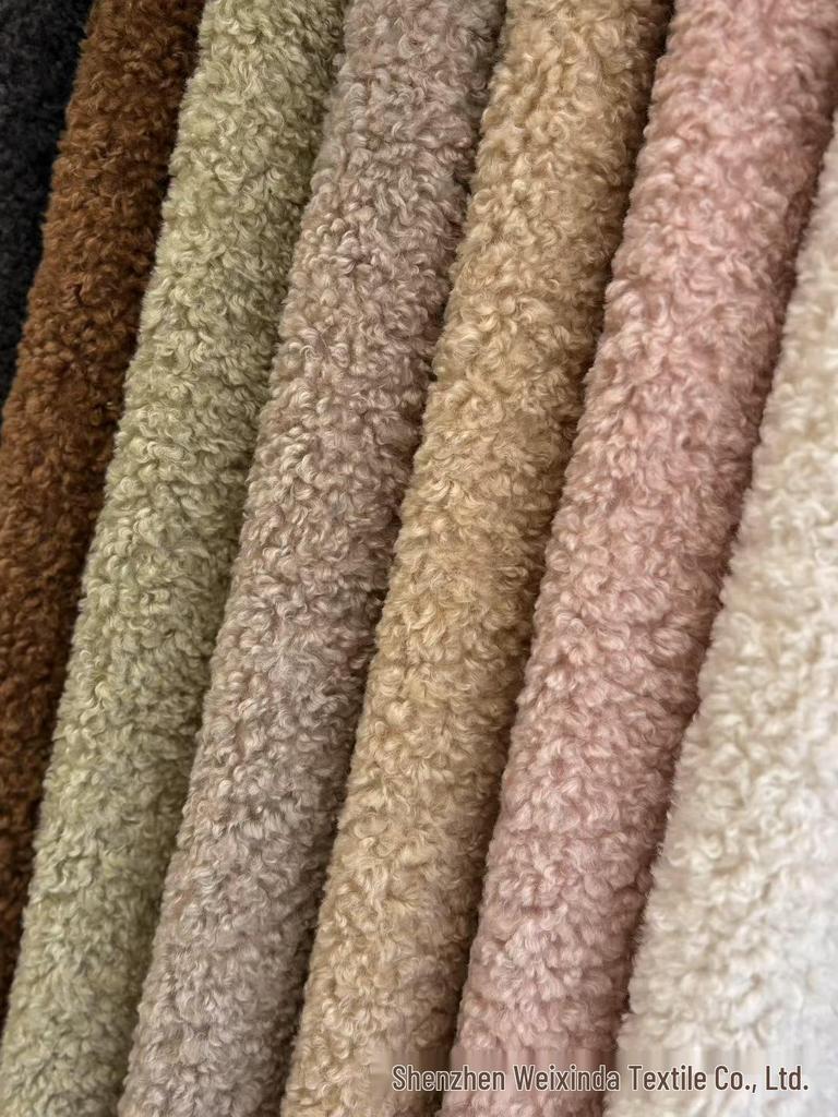 Korean Teddy Lamb Curl Plush Fabric for Clothing, Bags, Shoes, Hats, and Home Textiles