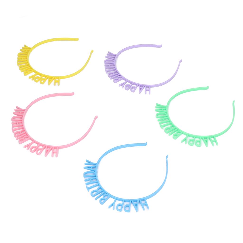 10 st Födelsedagshårband Ljusa Rika Färger Lättvikt Bekväm Utsökt Hållbar Grattis på Födelsedagen