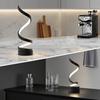 LED Spiral Dimmable Table Lamp Suitable for Living Room Bedroom Study Adjustable Brightness Bedside Lamp for Office and Home Use