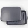 Sento Senga Grill Pan and Plate, Banko Ware, Black, Ceramic, with Lid, Fish Grill, Grill Roaster