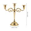 3 Arms Candle Holder European Style Vintage Metal Candelabra Candle Stands Candlestick for Home Party Wedding Decoration
