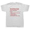 Trombonist Funny Definition T Shirts Graphic Streetwear Short Sleeve Trombone Jazz Harajuku Oversized Tshirt Mens Clothing