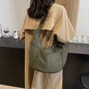 Women's Large Capacity Shoulder Bag Solid Color Crossbody Bag