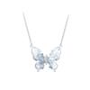 Sterling Silver Butterfly Clavicle Necklace for Women - Elegant Summer Jewelry