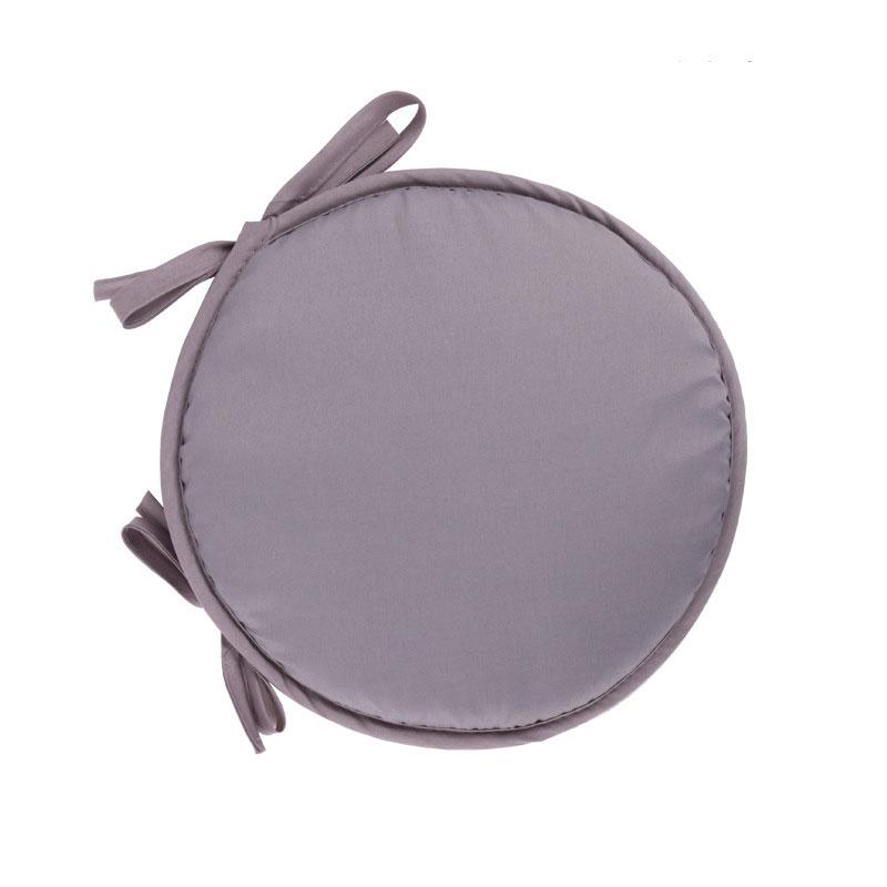 Round Sponge Chair Cushion Pad Seat Cushions With Drawstring Circular Chair Cushion Seat Pads Tie-on Seat Cushion 30cm 38cm 30cm светло-серый