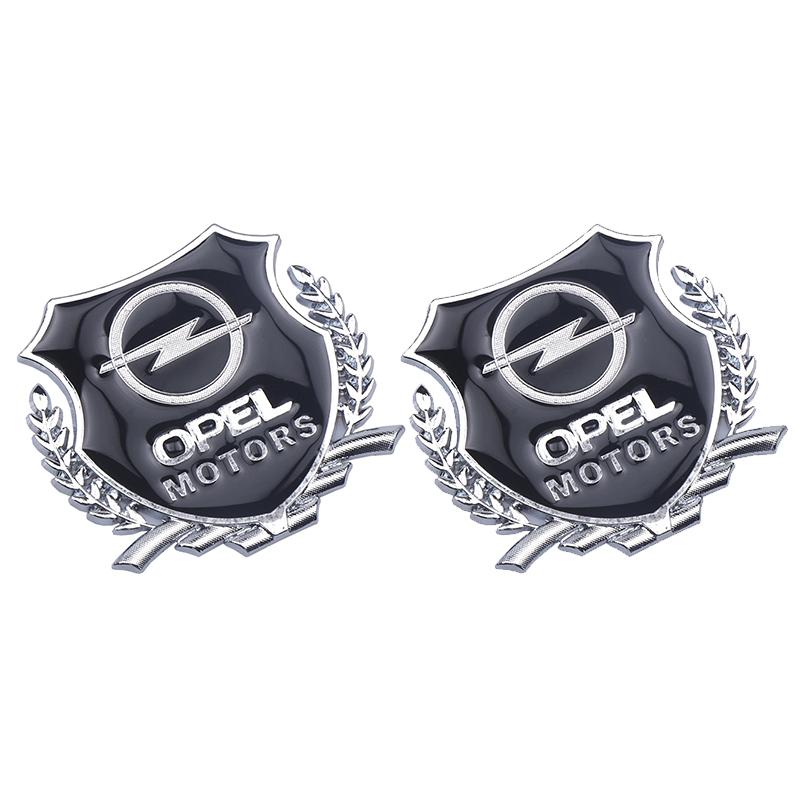 New Car Styling 3D Metal Chrome Zinc Alloy Emblem Car Body Sticker Decal For Opel Astra Mokka Zafira Vectra OPC Insignia Corsa