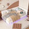 Daybed - - 90x200 Cm - 16 LED Colors - USB Charger - Easy Assembly