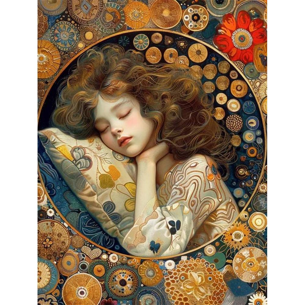 5D DIY Diamond Painting Art Gustav Klimt Cat and Woman Diamond Mosaic Full Diamond Home Decor Gift