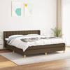 3130604 vidaXL Divan Bed with Mattress Dark Brown 160x200 Cm