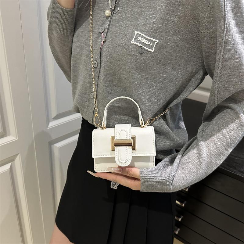 Retro Handbag New Women's Bag Small Square Bag Niche Design Textured Shoulder Messenger Bag