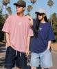LIFEWORK Unisex) Vintage Washed W Logo Short Sleeve T-Shirt
